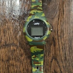 Lucky Brand Camo Green Digital Watch